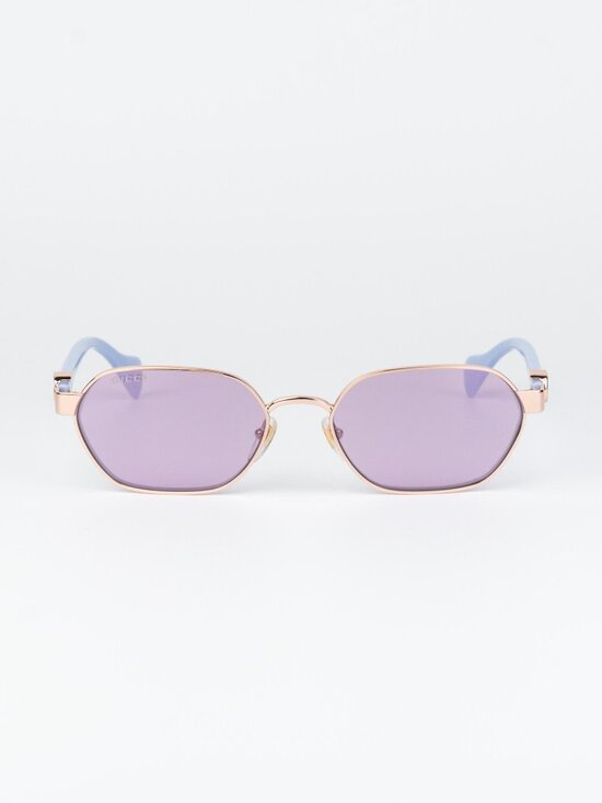Gucci Women Sunglasses Rose Gold Lilac Oval GG1593S 004 NEW AUTHENTIC main image 10